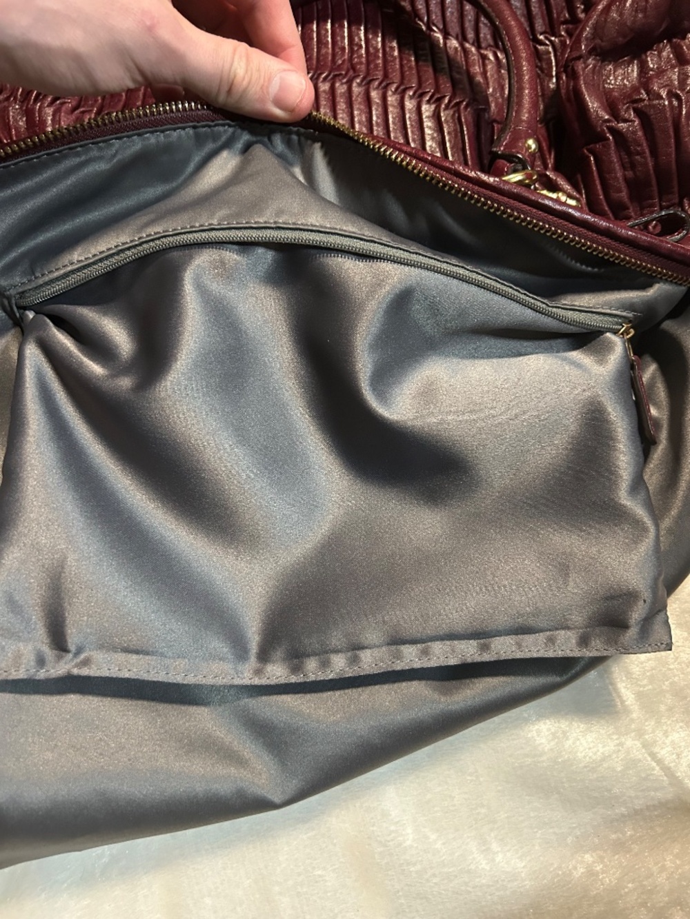 Coach Madison Lindsey matching set, Wallet & purse. Bordeaux/Burgundy color! - Picture 11 of 13